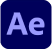 Adobe After Effects Icon coloured