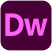 Adobe Dreamweaver Icon coloured